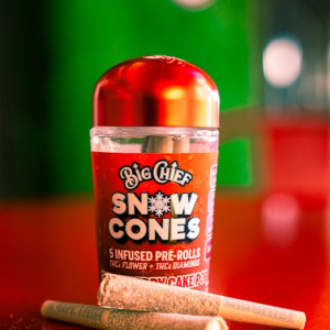 Strawberry Cake – Snow Cone 5-Pack Infused Pre-Rolls